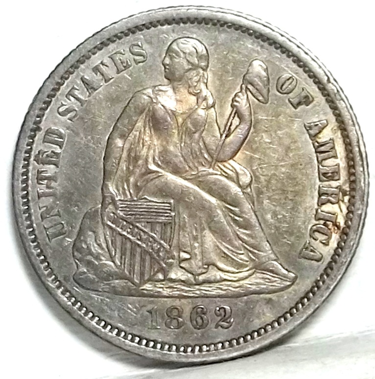 1862-Seated-Liberty-Dime...your-Thoughts-Appreciated